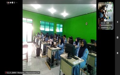 TKA Hari Kedua Mata Pelajaran Pilihan di SMKN 1 Wanayasa Berjalan Sukses